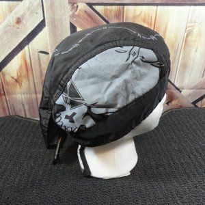 Chopper wear Skull & Barb wire Skull doo rag~EUC~Biker wear.